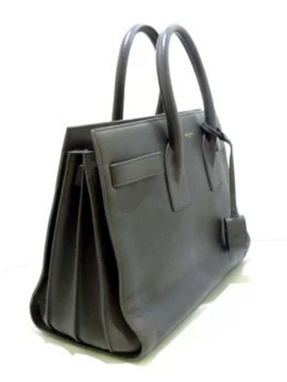 Saint Laurent PARIS Handbag Sac de Jour gray leather